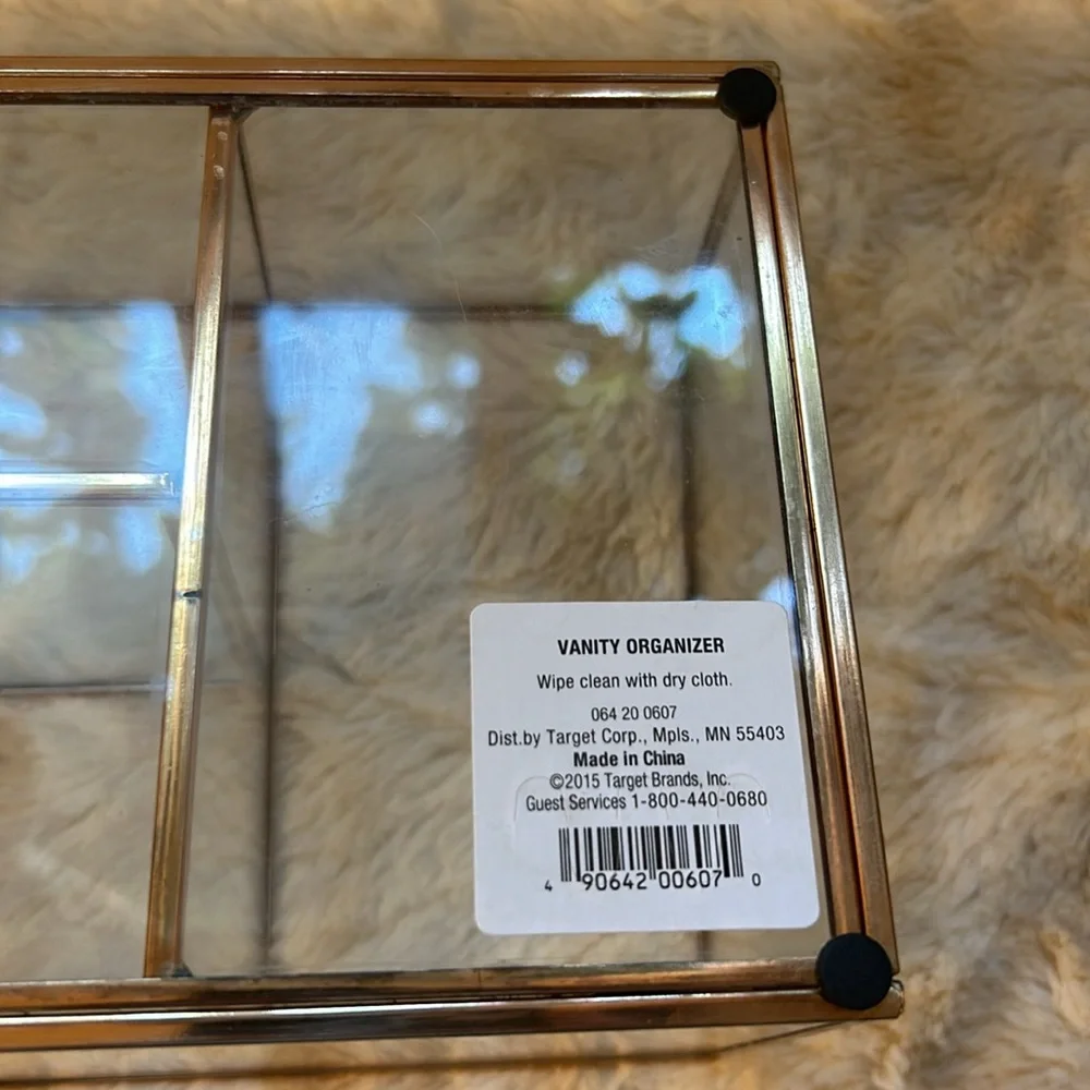 Rose Gold-Tone Vanity Organizer